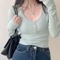 Miniatyrbillede 5 af 10: Langærmet T-shirt GRØN L Green L