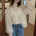 Miniatyrbilde 6 av 10: Blomsterskjorte bluse M M