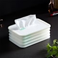 Miniatyrbillede 4 af 10: Foldbart papir ansigtsvævsæske Tissue fjederæske BLÅ NON blue non luminous-non luminous