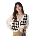 Miniatyrbillede 7 af 8: Hul V-hals Chiffon skjorte LILLA Purple