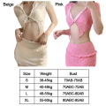 Miniatyrbild 2 av 10: Lace Up Bikinis Set Sommarbaddräkt BEIGE XL beige XL