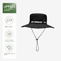 Miniatyrbilde 1 av 10: Menn Bøttelue Wide Rim Hat SORT black