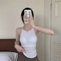 Miniatyrbild 8 av 10: Vadderad Camisole Axelväst KAFFE Coffee