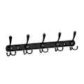 Pikkukuva 1 / 10: Makuuhuoneen säilytysteline ripustusteline MUSTA 5 TRI HOOKS 5 TRI Black 5 Tri Hooks-5 Tri Hooks