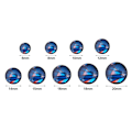 Miniatyrbillede 6 af 10: 20 stk trykt glas cabochons Swirl glas cabochons 16MMCOLOR 16mmcolor random