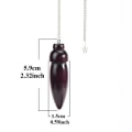 Pikkukuva 2 / 10: Luonnollinen puinen heiluri Reiki heiluririipus C-7 CHAKRA KETJU C-7 Chakra Chain