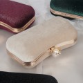 Miniatyrbild 4 av 10: Bronzing Bankettväska Single Shoulder Chain Bag APRICOT Apricot