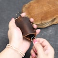 Pikkukuva 4 / 10: Key Sleeve Key Case TUMMANRUSKEA Dark Brown