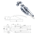 Miniatyrbild 10 av 10: Ugnsspärr Flat Lock Grip Lock