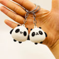 Miniatyrbilde 4 av 8: Panda nøkkelring bag nøkkelanheng 4 4 4