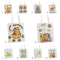 Miniatyrbild 2 av 10: Canvasväska Tecknad Capybara Tote 2 2 2