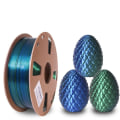 Miniatyrbillede 8 af 10: 3D Print Silke PLA 3D Printer Filament Bundle GULD BLÅ RØD Gold Blue Red Copper
