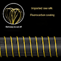 Miniatyrbilde 8 av 10: Fluorocarbon Coating Nylon Line Fiske Monofilament Line Silver 0.6-0.128mm-0.6-0.128mm