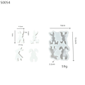 Miniatyrbillede 2 af 7: Silikoneform Lyseform Bunny Silikoneform