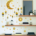 Miniatyrbillede 5 af 10: Eid Mubarak Wall Stickers Ramadan Window Stickers STYLE 6 STYLE Style 6