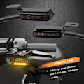 Miniatyrbillede 2 af 6: 1 par universelle blinklys Miniblinklys LED-blinklys