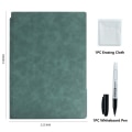 Miniatyrbilde 1 av 10: A4 Whiteboard Notebook Slettbar Whiteboard Draft GRØNN Green