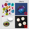 Miniatyrbild 8 av 10: 20st/10 par Eyes Crafts Eyes Puppet Crystal Eyes 16MM-FÄRG 16mm-color random