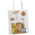 Miniatyrbild 1 av 10: Canvasväska Tecknad Capybara Tote 6 6 6