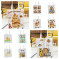 Miniatyrbild 7 av 10: Canvasväska Tecknad Capybara Tote 3 3 3