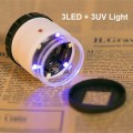 Miniatyrbild 3 av 10: Smyckeslupp förförstoringsglas SVART Black