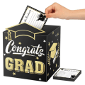 Miniatyrbillede 5 af 10: 2024 Graduation Season Message Box Layout for dimissionsceremoni wine red
