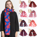 Pikkukuva 7 / 10: Poppy Print Huivi Poppy Floral Shawl GREY Grey