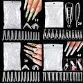Miniatyrbillede 2 af 10: 120 stk/pose søm dobbelt form falske neglespidser 01-120 stk/pose 01-120PCS/BAG