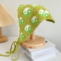 Miniatyrbild 6 av 9: Virkad huvudduk Triangelscarf 3 3 3
