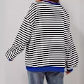 Miniatyrbillede 7 af 7: Dame oversize sweatshirt langærmet skjorte RØD L red L