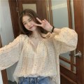 Miniatyrbilde 9 av 10: Blomsterskjorte bluse M M