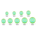 Miniatyrbilde 3 av 10: 20 stk trykt glass cabochons virvelglass cabochons 20MMCOLOR 20mmcolor random