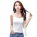 Miniatyrbillede 3 af 10: Camisole Tank Top Dame Brystvest SORT L Black L