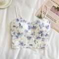 Pikkukuva 1 / 10: Kukkaiset Camisole-pitsipuserot SININEN blue