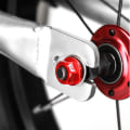 Miniatyrbild 8 av 10: Barncykelmutter M8 Navmutter RÖD Red
