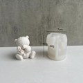 Miniatyrbillede 3 af 4: Silikoneform Epoxyharpiksform Lille bjørn Silikoneform
