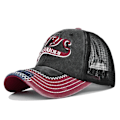 Pikkukuva 1 / 10: Kirjekirjonta Baseball-lippikset Distressed haalistuneet hatut MUSTA black