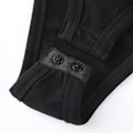 Pikkukuva 8 / 10: Turtleneck Cutout Onesie Off-shoulder Pitkähihainen Onesie MUSTA black M