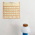 Pikkukuva 4 / 10: Kalenterilaukku Säilytyspussi KUUKAUSI KALENTERI KUUKAUSIKAALENTERI Monthly calendar