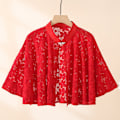 Pikkukuva 2 / 10: Rose Jacquard polyesterihuivit aurinkosuojahuivi PUNAINEN Red