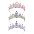 Miniatyrbild 6 av 10: Rhinestone Hair Hoop Hair Crown GULD LILA GULD LILA Gold Purple