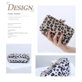 Miniatyrbilde 6 av 10: Leopardprint bankettveske Enkel skulderkjedeveske LYS GRÅ Light Grey