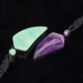 Pikkukuva 4 / 9: Wolf Tooth riipus kaulakoru Crystal kaulakoru PURPLE purple