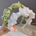 Miniatyrbillede 2 af 9: Hårbøjle Dame pandebånd HVID white