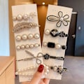 Pikkukuva 8 / 8: 5 KPL Hiusneula Clip Hiusneula 5 KPL RANDOM WHITE 5PCS Random White