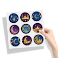Miniatyrbilde 4 av 10: 20 ark EID Mubarak Sticker Label Seal Stickers 20 ARK 01 20 Sheets 01