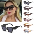 Miniatyrbillede 10 af 10: Cat Eye Solbriller Firkantede Solbriller SORT-SORT SORT-SORT Black-Black