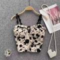 Pikkukuva 1 / 10: Crop Tops Print Tank Topit KHAKI khaki
