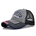 Pikkukuva 1 / 10: Kirjekirjonta Baseball-lippikset Distressed haalistuneet hatut HARMAA grey