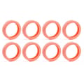 8 delar/set Skydd för resväskhjul Orange 8Pcs-8Pcs